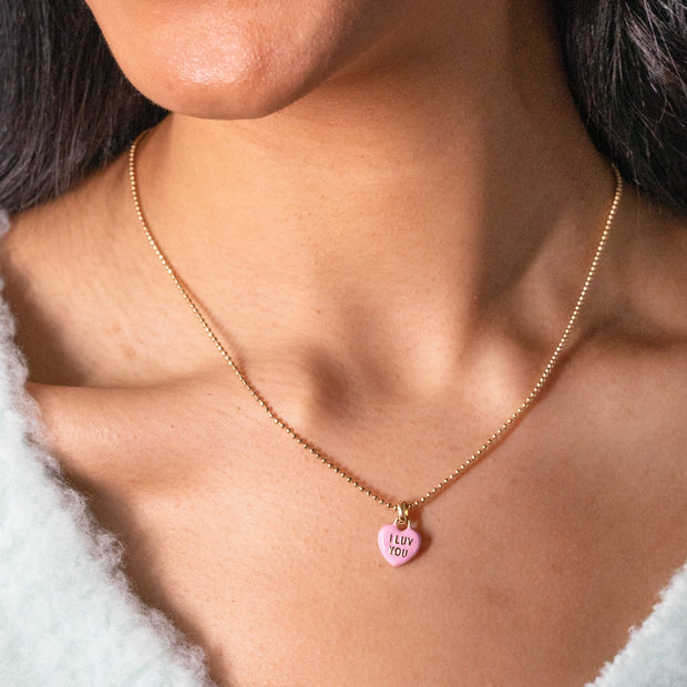 Sweethearts® 'I Luv You' Charm Necklace