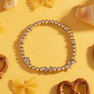 'Carbs are My Love Language' Beaded Stretch Bracelet