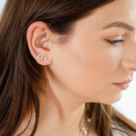 Bridal “I Do” Stud Earring Set of 2