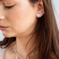 Bridal “I Do” Stud Earring Set of 2