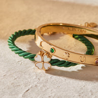 Four Leaf Clover Cord Bracelet