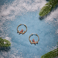 Cardinal Reversible Hoop Earrings