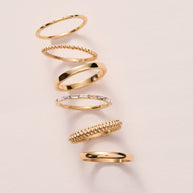 Baguette Stacking Ring Set of 3