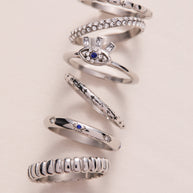 Evil Eye Stacking Ring Set of 3