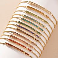 November Everyday Birthstone Pave Bolo Bracelet