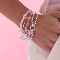 Breast Cancer Awareness Pink Ribbon Bangle