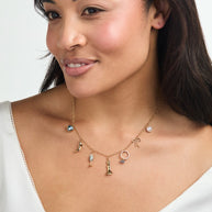 Bridal Multi-Charm Necklace