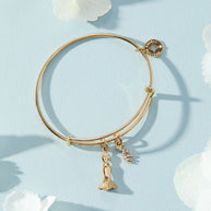 Bridal Gown Duo Charm Bangle