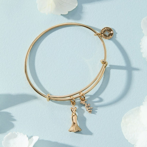 Bridal Gown Duo Charm Bangle