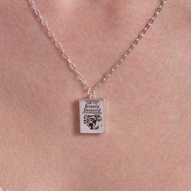 BEETLEJUICE™ 'Handbook for the Recently Deceased' Pendant Necklace