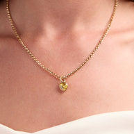 November 'Balance' Heart Birthstone Charm