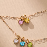 November 'Balance' Heart Birthstone Charm