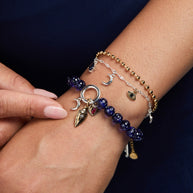 Moon Magic 2 Row Charm Bracelet