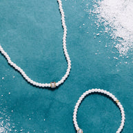 Crystal and Pearl Beaded Necklace