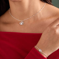 Evil Eye Duo Charm Necklace