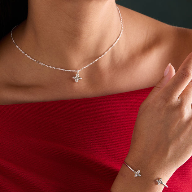 Crystal Logo Star Necklace