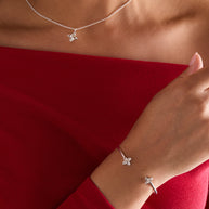 Crystal Logo Star Necklace