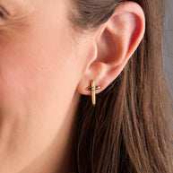 4:13 Cross Stud Earrings