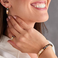 'Pray, Wait and Trust' Hoop Earrings