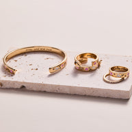 'Pray, Wait and Trust' Hoop Earrings