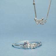 Glass Butterfly Inline Necklace