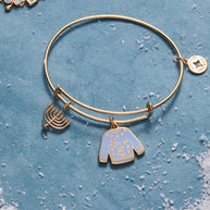 Hanukkah 'Let's Get Lit' Ugly Sweater & Menorah Bangle