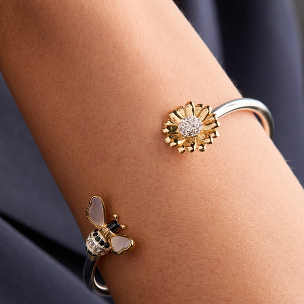 Sunflower & Bee Flex Cuff