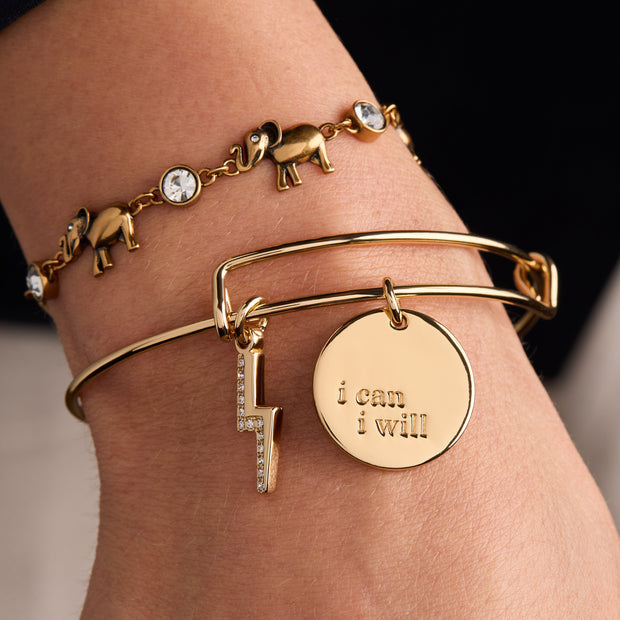 “I Can, I Will” Duo Charm Bangle