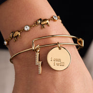 Elephant Crystal Bolo Bracelet
