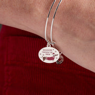 'Dachshund Through The Snow' Dog Charm Bangle