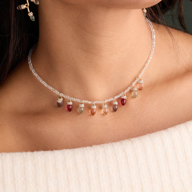 Christmas Muted Light Bulb Necklace