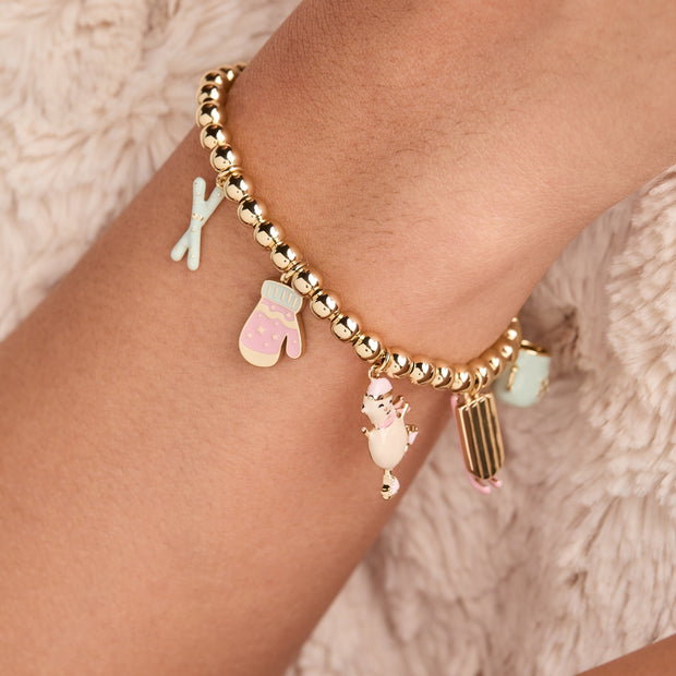Winter Wonderland Multi Charm Bolo Bracelet