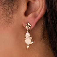 Winter Wonderland Snowman Drop Earrings