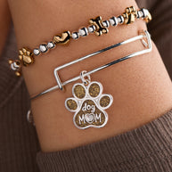 Dog Mom Charm Bangle