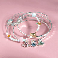 Crystal Bunny Bangles Set of 3