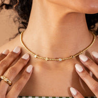 Love and Luck Tennis Necklace
