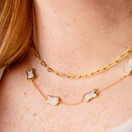 PEEPS® Pearlized Bunny Charm Necklace