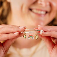 End of the Rainbow Multi-Charm Bangle