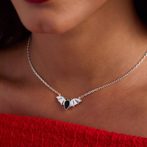 Crystal Bat Pendant