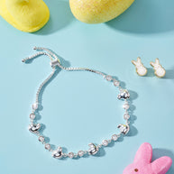 PEEPS® White Pearlized Bunny Studs