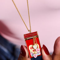 Sweethearts® Box Locket And Heart Charm Necklace