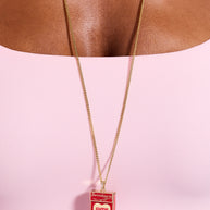Sweethearts® Box Locket And Heart Charm Necklace