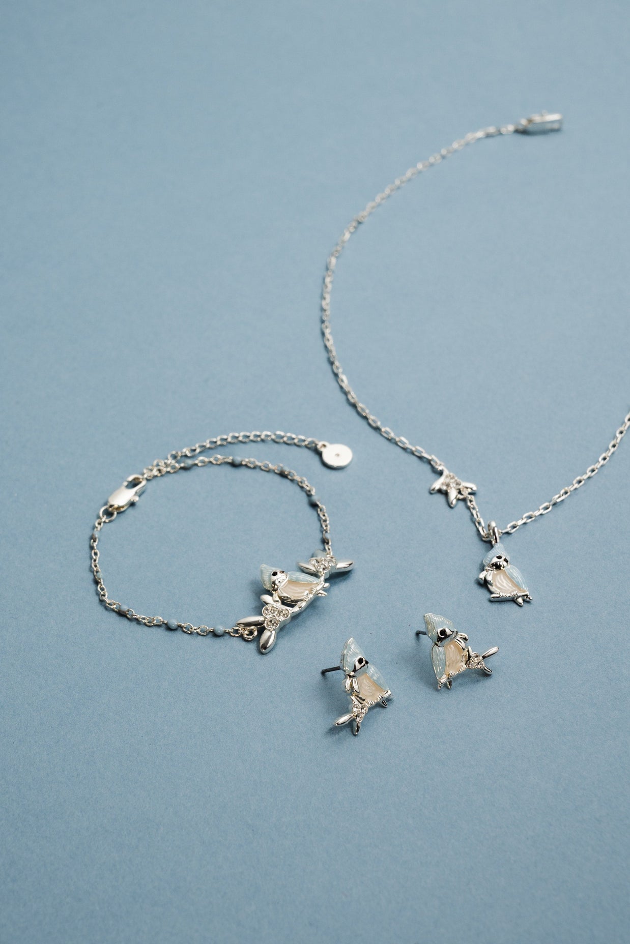 Tufted Titmouse Bird Pendant Necklace