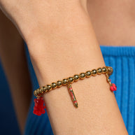 Crayola Fan Favorites Scarlet Charm Stretch Bracelet