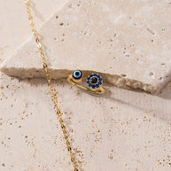 Evil Eye Fidget Spinner Ring