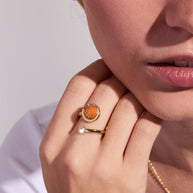 'Shoot Your Shot' Basketball Open Fidget Ring