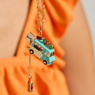 Taco Truck Locket Necklace