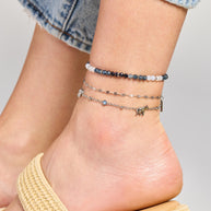 Elephant Inline Charm Anklet