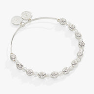 Pumpkin + Crystal Beaded Bangle