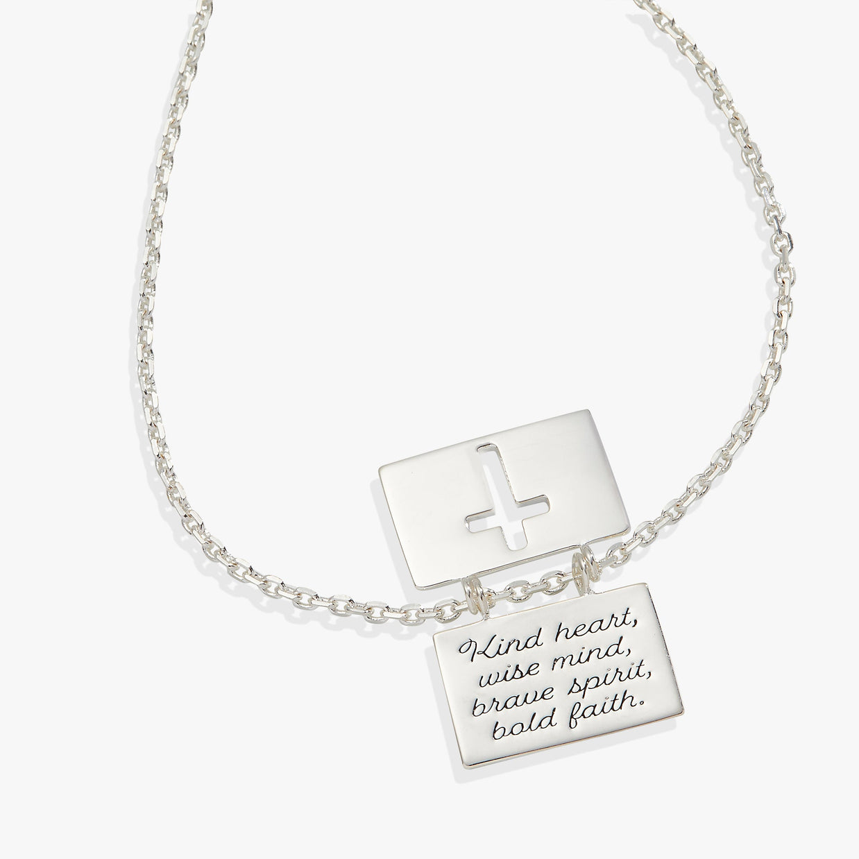 Hidden Message Cross Affirmation Necklace
